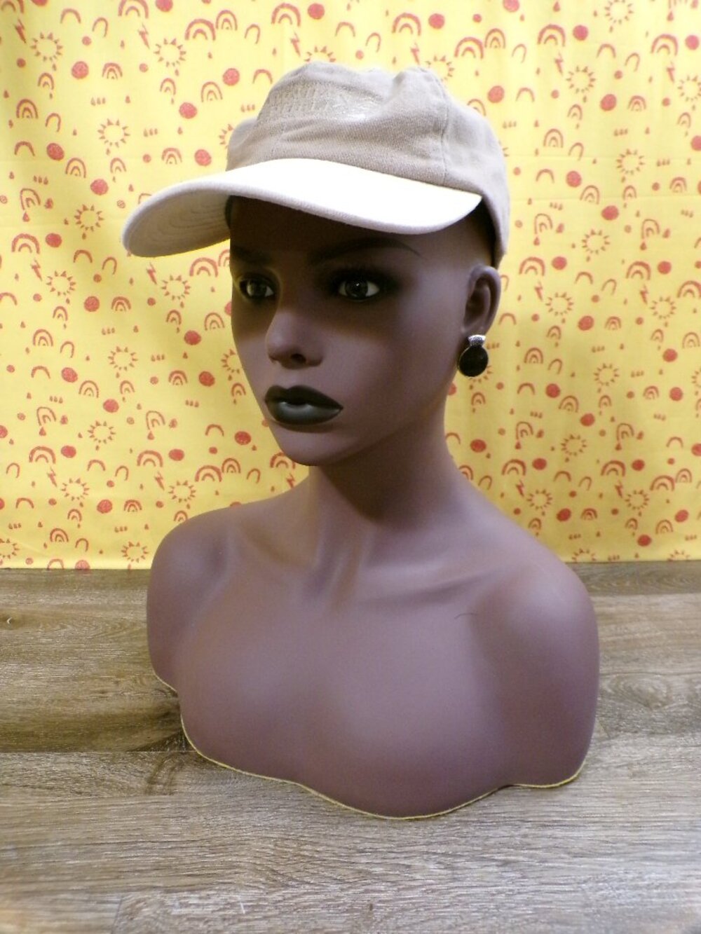 HAWAII REPUBLIC Ball Cap Embroidered Adjustable One Size Tan - Island Logo